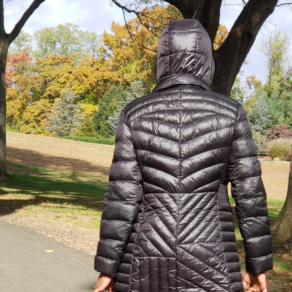 Bernardo Plus Size Hooded Packable Puffer Coat